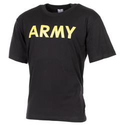 Bavlněné army triko černé