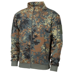 Mikina se zipem Tactical flecktarn