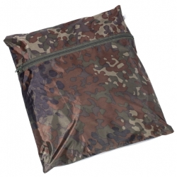 Převlečník do deště, bunda a kalhoty flecktarn