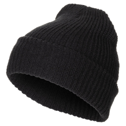 Pletený černý kulich