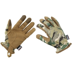 Taktické rukavice prstové MTP multicam