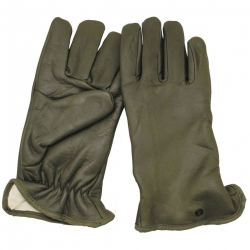 Francouzské vojenské rukavice kožené zateplené