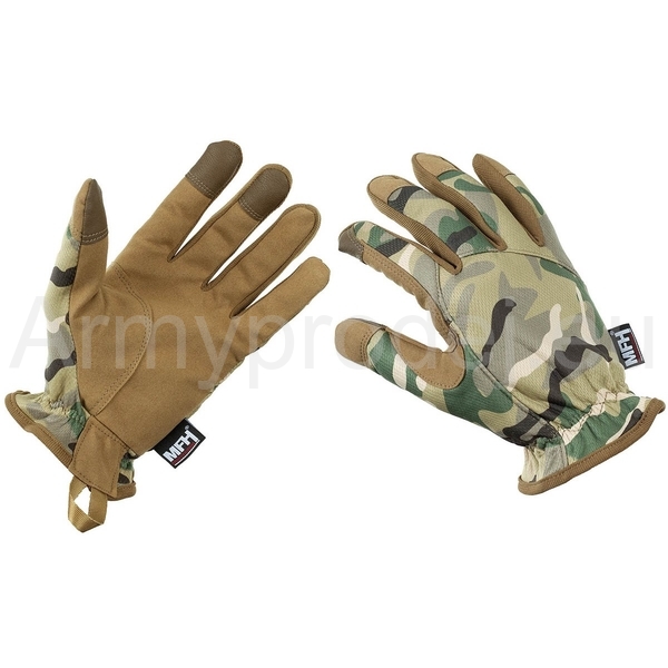 Taktické rukavice prstové MTP multicam