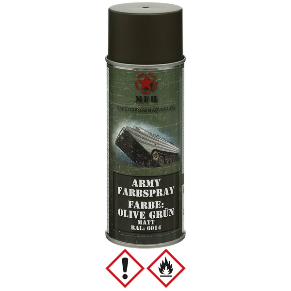 Army barva zelená oliva sprej RAL6014