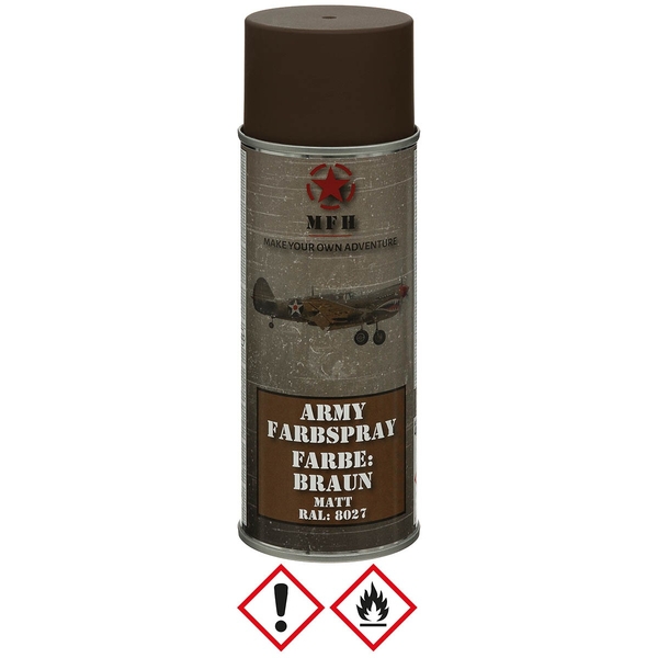 Army barva hnědá sprej