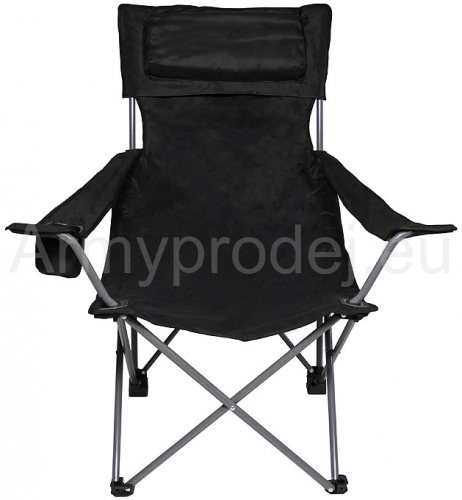 Skládací židlička DE LUX černá