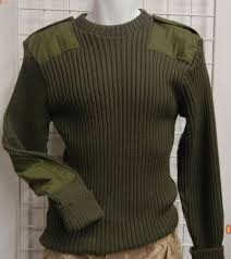 Britský armádní svetr (pulovr)- vlněný